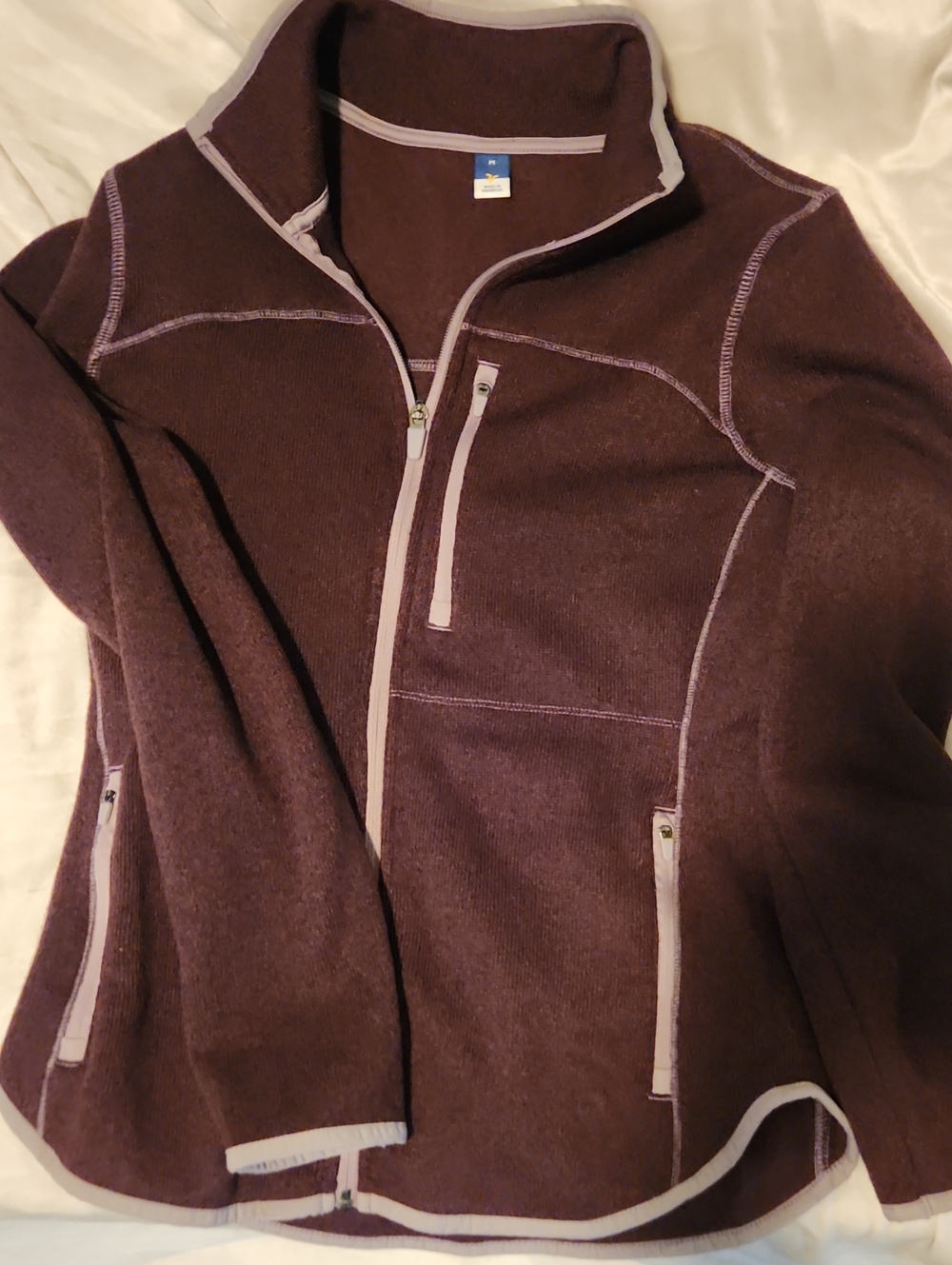 Women’s Full-Zip Fleece Jacket - Purple